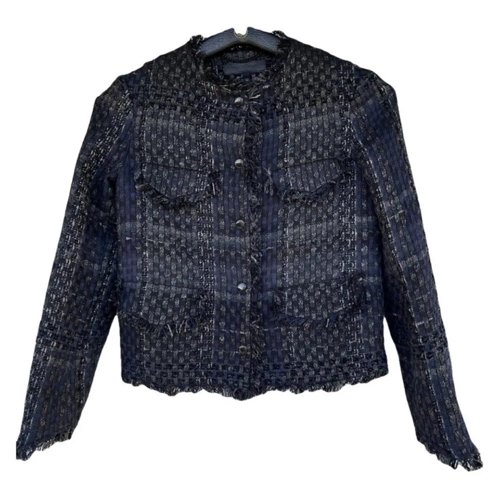 Rag & bone tweed jacket w snaps